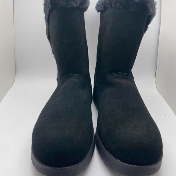 Cushionaire Women's COZY pull on boot BLACK 7.5 - Picture 3 of 6